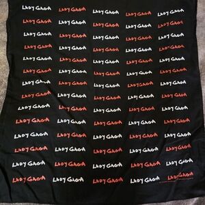 Lady Gaga Black Bandana 20X20